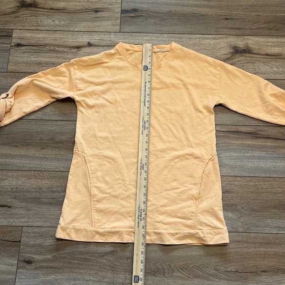 Soft Surroundings On The Go Pullover Sweater SZ Small Marigold Orange Sweatshirt - Picture 10 of 10